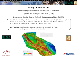 Testing UCERF3-ETAS - Southern California Earthquake Center