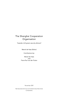 The Shanghai Cooperation Organisation