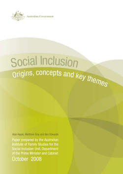 Social Inclusion - Brotherhood of St Laurence