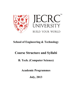 Course Structure and Syllabi