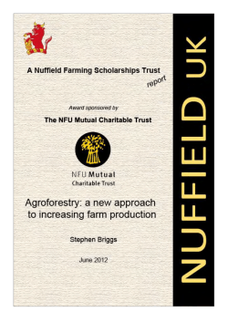 Agroforestry: a new approach to increasing farm production
