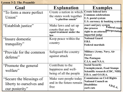 Goal Explanation Examples