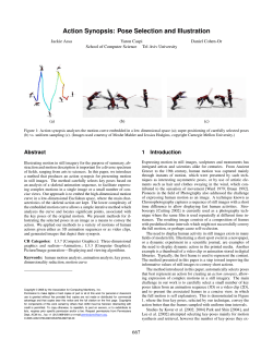 Action Synopsis: Pose Selection and Illustration