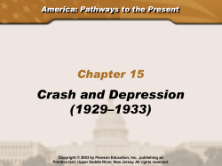 Crash and Depression (1929&ndash;1933)