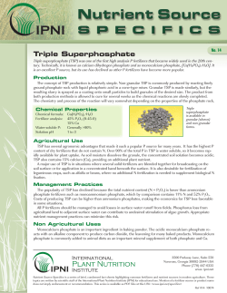 Triple Superphosphate - International Plant Nutrition Institute