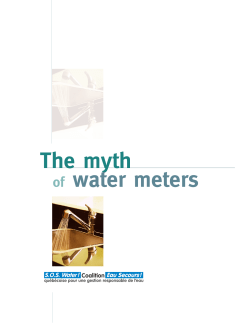 The myth of water meters