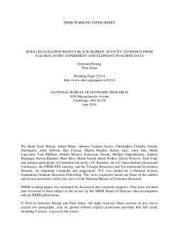 Does legalization reduce black market activity?