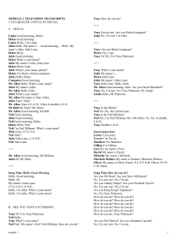 module 1 television transcripts