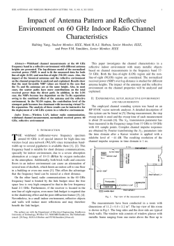 Impact of Antenna Pattern and Reflective