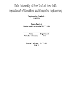 Engineering Statistics &ndash; Graphical Statistics in