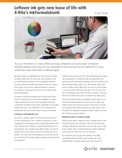 Leftover ink gets new lease of life with X