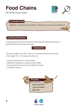Food Chains - Hagge Woods Trust