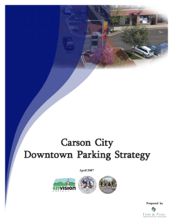 Carson City Downtown Parking Strategy
