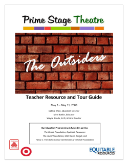 Teacher Resource and Tour Guide