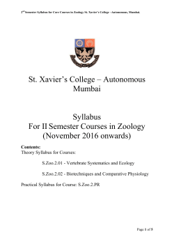 semester 2 - St. Xavier`s College