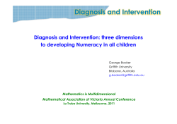 Mav 2011 presentation - The Mathematical Association of Victoria