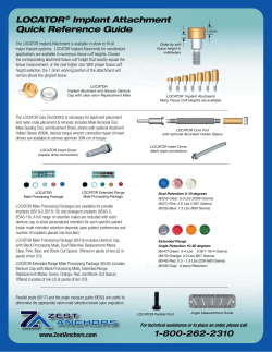 LOCATOR&reg; Implant Attachment Quick