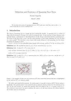 Definition and Existence of Spanning Face
