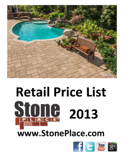 Retail Price List 2013