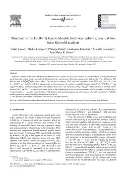 Structure of the Fe(II-III) layered double hydroxysulphate green rust