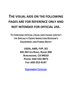 the visual aids on the following pages are for