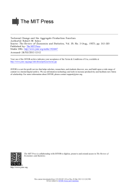 Technical Change and the Aggregate Production Function
