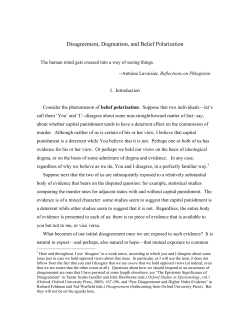 Evidence, Dogmatism, and Belief Polarization