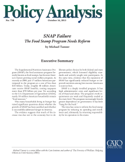 SNAP Failure: The Food Stamp Program Needs Reform