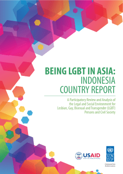 being lgbt in asia: indonesia country report