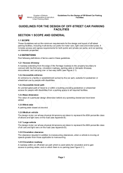 GUIDELINES FOR THE DESIGN OF OFF