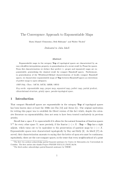 The Convergence Approach to Exponentiable Maps