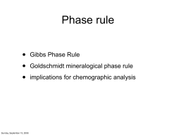 Phase rule