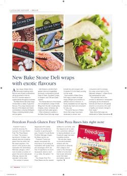 New Bake Stone Deli wraps with exotic flavours