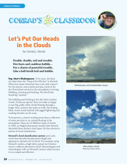 Let`s Put Our Heads in the Clouds