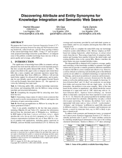 Discovering attribute and entity synonyms for