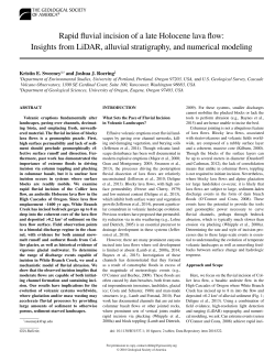 Rapid fluvial incision of a late Holocene lava flow