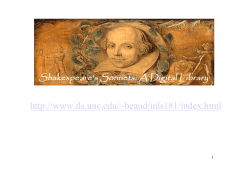 Shakespeare`s Sonnets