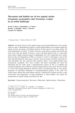 Movement and habitat use of two aquatic turtles