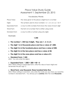 Math Study Guide