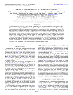 surface waves in solar granulation observed with sunrise