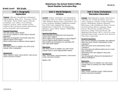 curriculum map whs - Watertown City School District