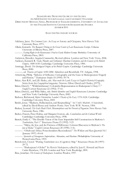 Secondary Bibliography