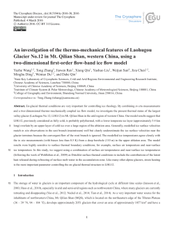 An investigation of the thermo-mechanical features of Laohugou