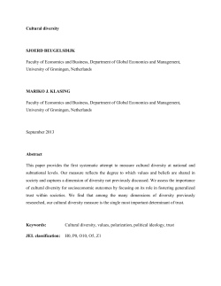 Cultural Diversity SSRN