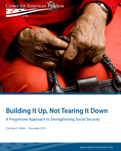 Building It Up, Not Tearing It Down