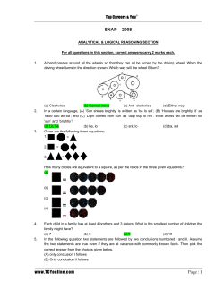 SNAP &ndash; 2008 - TCYonline.com