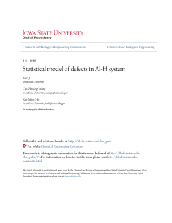 Statistical model of defects in Al-H system