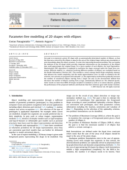 Parameter-free modelling of 2D shapes with ellipses - FORTH-ICS