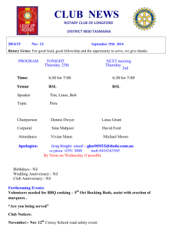 CLUB NEWS - stors.tas.gov.au