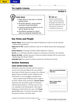 Key Terms and People Section Summary